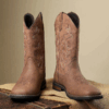 Men's Embroidered Western-Style Riding Boots